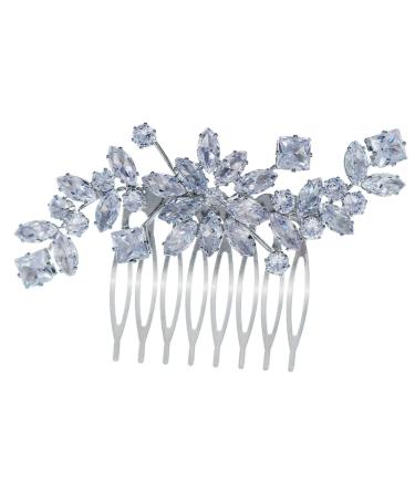 Crystal Side Hair Comb flower girl hair accessories flower girl headpiece hair accessories for prom bridal headpieces for wedding bridal comb light luxury bridesmaid Zircon hairpin