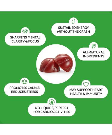Yerba Mate Gummies - Quince Flavor | Vegan & Non-GMO | Boost Energy & Focus Naturally | Gluten-Free | 6 Count Pack - Buy Online on GoSupps.com