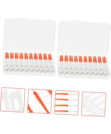 Beaupretty 400 STK Interdental Brushes - Dental Tooth Cleaning Tools for Braces - Portable Oral Care | Orange (5 Pack) - Buy Online on GoSupps.com