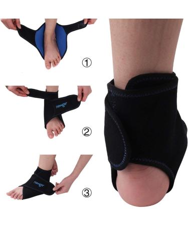 NEWGO Ankle Ice Pack Wrap for Pain Relief - Hot Cold Therapy for Sprained Ankles, Tendonitis, Plantar Fasciitis - Buy Online on GoSupps.com