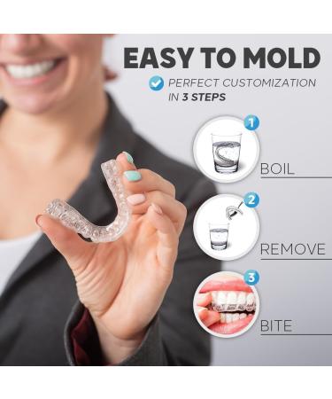  KOHEEL KOHEEL MGS Pack of 4 Professional Dental Splints for Teeth Grinding - Thin Anti-Bite Splint (4 Large) - Buy Online on GoSupps.com