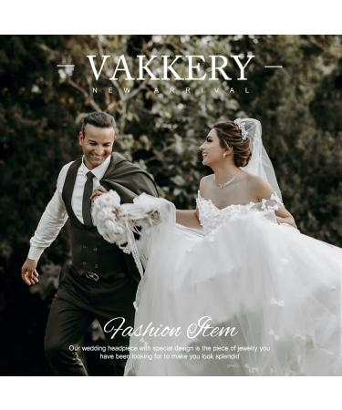 Vakkery Flower Bridal Hair Comb | Pearl & Crystal Wedding Accessories for Women & Girls - Buy Online on GoSupps.com