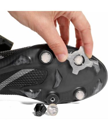 STUDIAMONDS Rubber Football Studs - 12X Standard Thread TPU Clear Studs + 2X Wrench for Enhanced Performance - Buy Online on GoSupps.com