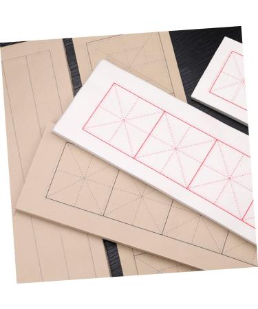 NUOBESTY 400 Sheets Copy Stickers Rice Paper Students Calligraphy Paper Professional Xuan Paper Writing Paper Brownx4pcs 40X12X0.1CMx4pcs - Buy Online on GoSupps.com