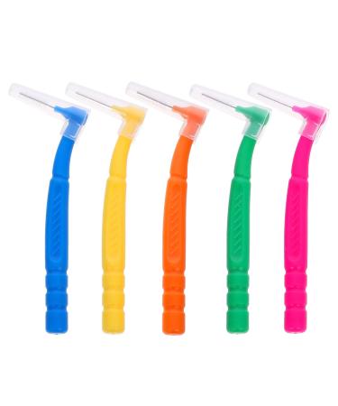 Healvian 50pcs Interdental Brush Wider Spaces Toothbrush Between Teeth Deep Cleaning Dental Floss Toothbrush