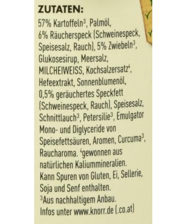 Buy Knorr Potato Snack Bacon & Onions - Quick 5-Minute Delicious Potato Dish | 8x58g - International Shipping Available - Buy Online on GoSupps.com