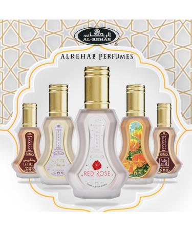 Al Rehab Red Rose Eau de Parfum Spray for Women 1.2 Ounce / 35ml - Buy Online on GoSupps.com