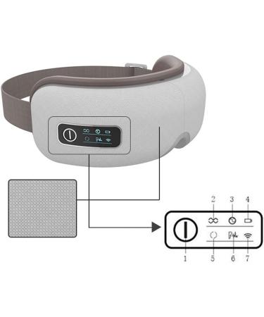 LBYLYH AUMASSAGER - Relaxing Eye Massager for Dark Circles & Puffiness | Air Pressure Vibration Heat Compress & Soothing Music - International Shipping Available - Buy Online on GoSupps.com