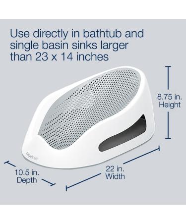 Angelcare Baby Bath Support (Grey) | Ideal for Babies Under 6 Months - Buy Online on GoSupps.com