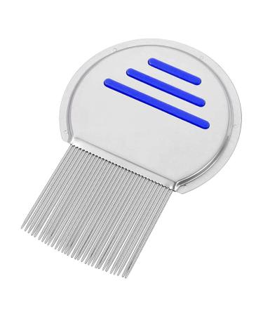 Stainless Steel Lice Removal Comb Reusable Metal with Spiral Grooves for Kids Adults Pets Head Lice Treatment