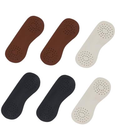 FRCOLOR 3 Pairs Non-Slip Heel Stickers Heel Heels Heel Pad Shoe Filler Heel Patch Shoe Heel Liner Shoe Heel Grip Feet Foot Pad Heel Insert Heel Foot Protectors Floor Mat High Heel Cowhide