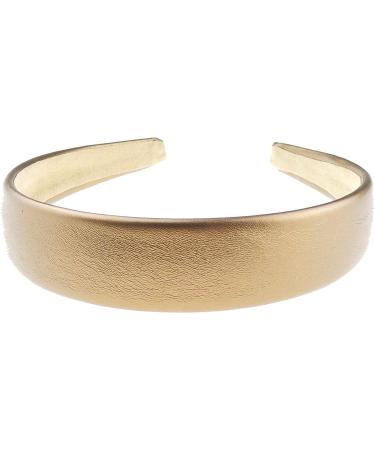 Girls Women (SMALL HEAD) 2.5cm Plain Leather Look Summer Wedding Party Birthday Bridal Headband Alice Band Hair Accessories Hairband Christmas Birthday Bridesmaid (Copper)