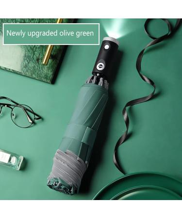 SUDNJIALQ Automatic Umbrella 3-folding with Light Universal Portable Wind-proof Fashion Rain Umbrellas Rain-proof Supply Outdoor Blue - Buy Online on GoSupps.com