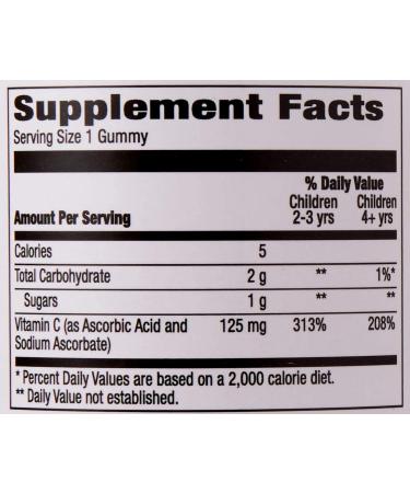 Amazon Brand Mama Bear Vegan Kids Vitamin C Gummies - 60 count, 125mg per Gummy for Immune Health - Buy Online on GoSupps.com