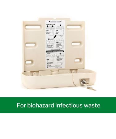 McKesson Prevent Sharps Locking Wall Cabinet - Biohazard Infectious Waste - 10x4.35x9.36 (2 Count) - Buy Online on GoSupps.com