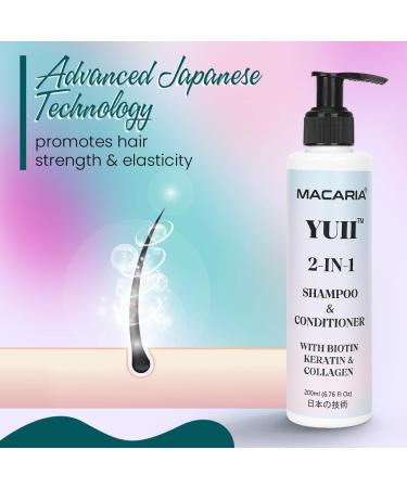 Macaria Herabl Pvt Ltd Yuii Keratin Shampoo With Conditioner for thicker hair - Buy Online on GoSupps.com