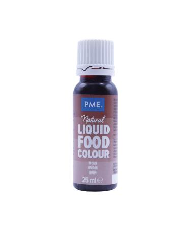 PME 100% Natural Food Colouring - Brown 25 g