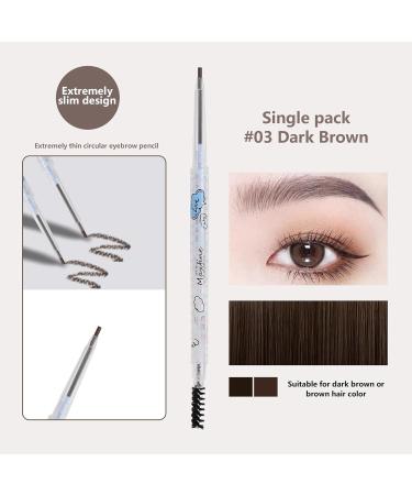 Waterproof Eyebrow - Eye Brow Pencils | Eyebrow Makeup for Strong Shape and Silky Color Double Head Design Eyebrow Pencil for Parties and Daily Use Rowces 03 Dark Brown - Buy Online on GoSupps.com