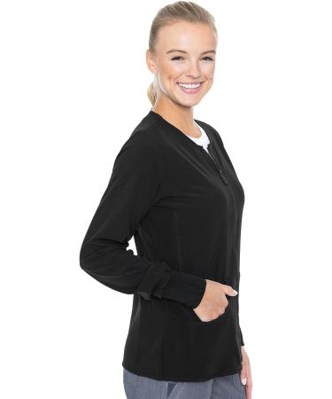 Med Couture Women's Active Collection Warm Terrain Warm Up Jacket - Medium, Black - Buy Online on GoSupps.com