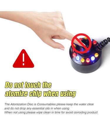 Roser Rose Ultrasound Fuels - 12 LED Three Color Gradient Atomizer Mist Maker with Removable Splash Protection for Halloween Water Wells - Buy Online on GoSupps.com