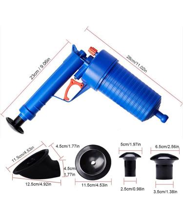 High Pressure Toilet Plunger Kit & Drain Cleaner Gun - Unclog Sinks & Toilets Effortlessly - Perfect for Home Use - Buy Online on GoSupps.com