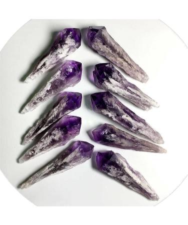 40-50g Natural Quartz Amethyst Geode Stone Crystal Point Cluster Scepter Suitable for Home ERTEYIN