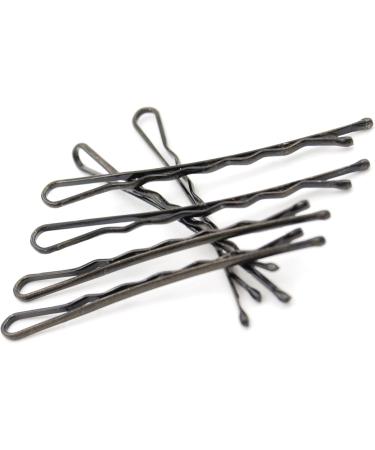 200 HAIRGRIPS TRIPLE WAVE BLACK hair grips clips SALON SLIDES BOBBY PINS - Buy Online on GoSupps.com