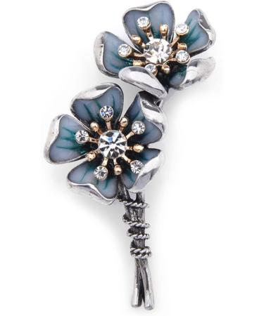 WIPPWER Pin Jewelry Gifts for Women Ladies Fashion Accessories Blue Rhinestone Plum Blossom Brooch Pin Party Brooch Flower Shaped Brooch Brooches & Pins - Buy Online on GoSupps.com