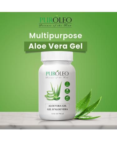 PUROLEO Aloe vera gel 32 Fl Oz/946 ML (Made in Canada) aloe vera gel for face aloe vera gel for hair aloe vera gel for skin Made from aloe vera gel Explore the Goodness - 100% Pure Aloe Vera Gel - Your Go-To for Natural Beauty and Wellness! 946 ml (Pack o - Buy Online on GoSupps.com