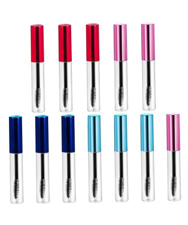 PLAFOPE 10pcs Mascara Bottle Blotting Paper for Oily Skin Eyelash Tubes with Wands Empty Clear Plastic