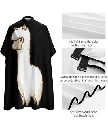 Cute Alpaca Hair Cutting Cape Apron | Professional Salon Barber Hairdressing with Snap Closure - Ideal for Stylists - Buy Online on GoSupps.com
