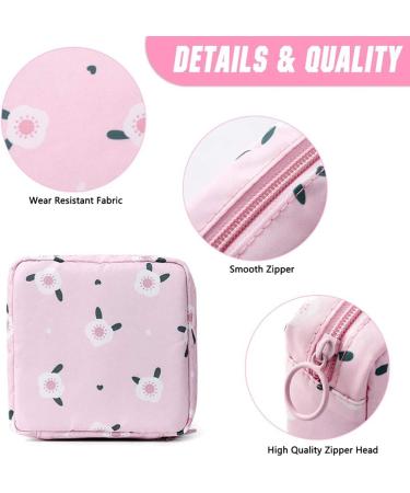 Sanitary Napkin Storage Bag 3pcs - Menstrual Cup Pouch & Cloth Portable Bags for Feminine Hygiene - Buy Online on GoSupps.com