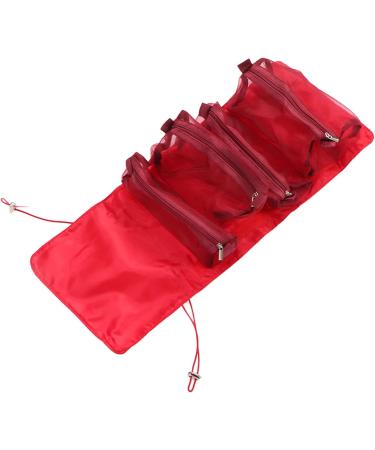 Trousse de Maquillage Suspendue Organisateur de Rouleau de Maquillage Portable 4 en 1 pour Douche (rouge) - Buy Online on GoSupps.com