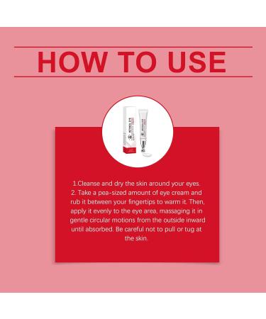  Hengxuan Retinol eye cream - Gentle moisturizing treatment for dark circles and puffiness firming moisturizer with hyaluronic acid and peptides non-greasy day cream for everyone - Buy Online on GoSupps.com
