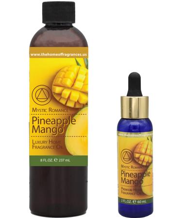 The Home of Fragrances - Set of 2 Bottles of Fragrance Oils - 2oz & 8oz (Pineapple Mango)