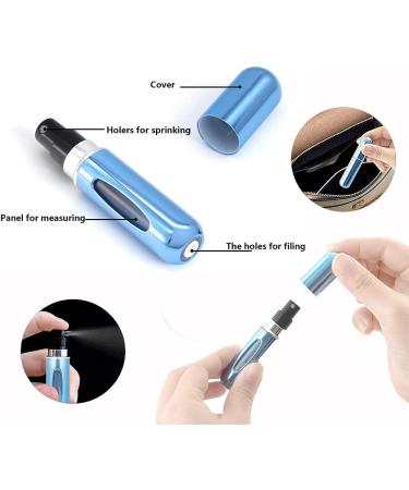 ZEACCT 5 pcs Perfume Deaper Bottle 5ml - Refillable Mini Spray Bottles for Travel Handbag and Luggage - Buy Online on GoSupps.com