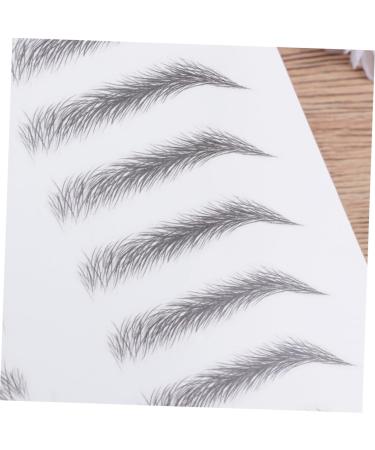 OHPHCALL 2pcs 3d Eyebrow Stickers Maquillaje Para Cejas Hairlike 6d Eyebrow Sticker Kits 3d Stickers Black - Buy Online on GoSupps.com