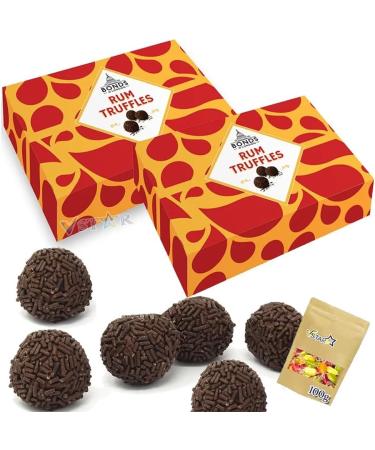 Rum Truffles Chocolate Box 150g - Pack of 2 -With Mixed Boiled Sweets Bag 100g - Buy Online on GoSupps.com