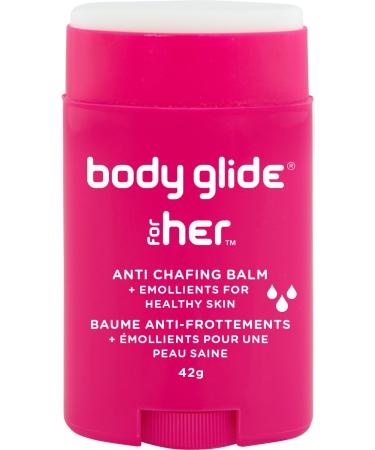 Body Glide for Her Moisturizing Anti Chafe Balm Stick (for Canadian Sale Only) 42g