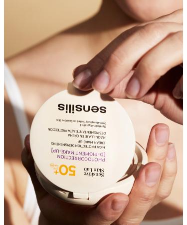 Sensilis Photocorrection D-Pigment Make-Up SPF50+ Golden Depigmenting cream makeup corrects and protects for sensitive skin 10 g - Buy Online on GoSupps.com