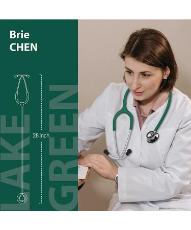 FriCARE Dual Head Stethoscope 28 - Classic Lightweight Design for Medical Professionals and Home Use - Ideal Gift for Nurses, Doctors, Medical Students - Lake Green - Buy Online on GoSupps.com