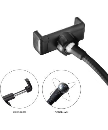 LS Photography Clip-on Selfie Ring Light Stand with Phone Holder - Flexible Arms for Video Photography and Desk Lamp - LGG775 (1-Pack) - Buy Online on GoSupps.com