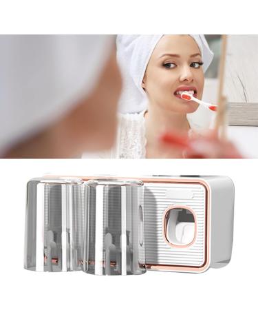 Tyenaza Toothbrush Caddy | Drill-Free Toothbrush Storage Rack with Automatic Toothpaste Pump | White | International Shipping Available - Buy Online on GoSupps.com