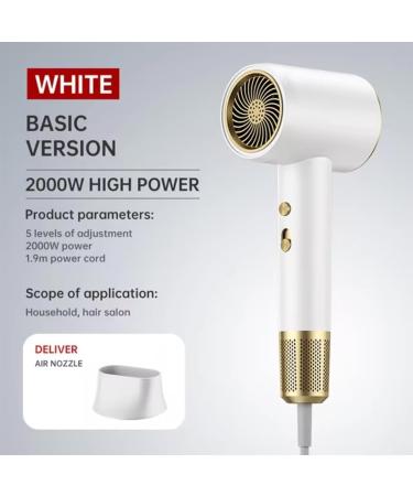 Numoya Hair Dryer 2000w Adjustable Speed Numoya High-Speed Hair Dryer Travel Size Eliminates Frizz Numoya Highspeed Dryer Numoya Dryer Blow Dryer with Diffuser for Curly Hair (Grey UL) Grey UL - Buy Online on GoSupps.com