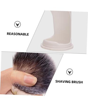 Minkissy 1 Set Bartpinsel Set - Premium Razor Brush & Stand for Men | Barbershop Beard Brush & Hairdressing Accessories | 11.00x3.50cm White - Buy Online on GoSupps.com
