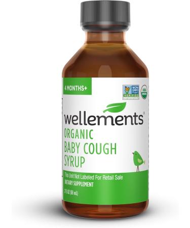 Wellements Organic Daytime Baby Cough Syrup | Soothes Dry Throat Cough | 2 Fl Oz for 4 Months+ | Buy Internationally - Buy Online on GoSupps.com