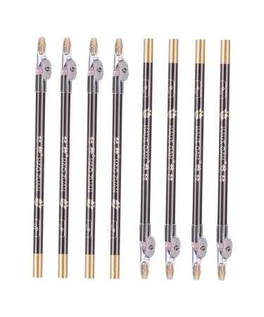 Didiseaon 8pcs Black Colored Pencils Makeup Sharpener Eyeliner Sharpener Black Eyebrow Pencil 1 count (Pack of 1) Coffee