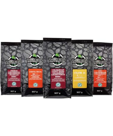Club Coffee Craft Roasters Colombian Light/Dark - Medium Dark Roast Whole Bean Coffee Rainforest Alliance Certified 2 Pound Bag Colombian Light/Dark - Medium Dark Roast 907 g (Pack of 1) - Buy Online on GoSupps.com