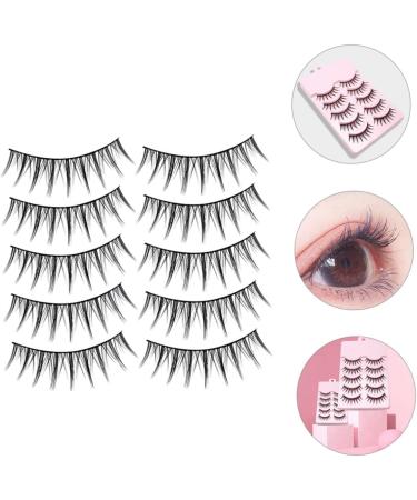 MAGICLULU 20 Pairs Fake Eyelashes Reusable Black Eyelashes Natural Lashes False Eyelashes Lashes Natural Look Short Fake Lashes Natural Soft Light Fake Lash Mango Fiber Set Slim - Buy Online on GoSupps.com