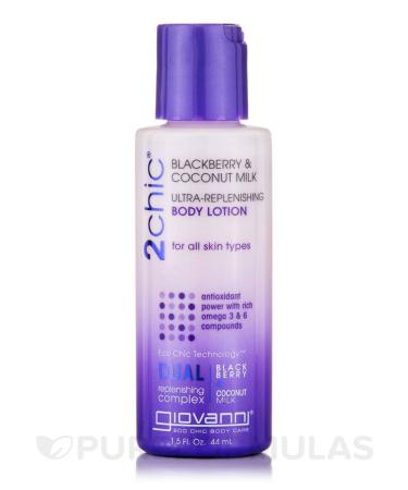 Giovanni 2Chic Ultra Replenishing Body Lotion Blackberry and Coconut Milk 1.5 Fluid Ounce